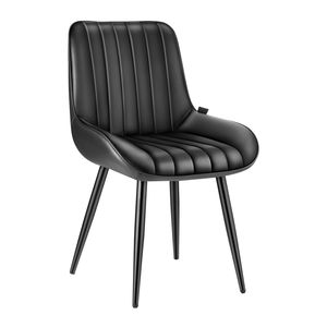 Set di 4 Sedie Laterali Moderne Imbottite in Tessuto per Sala da Pranzo, Sedie Salvaspazio per Tavolo da Cucina - Product Image 1