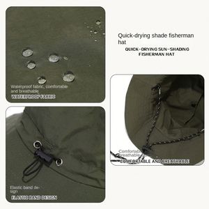 Sombrero de Sol Impermeable para Viajes al Aire Libre, con Bolsa de Almacenamiento Portátil, para Hombre y Mujer, de Secado Rápido, para Pesca, Montañismo y Protección Solar - Product Image 3