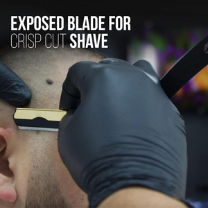 Commercial Hair Stylist <b>Razors</b> Precision Folding Shaver for Neckline Beard Trimming and Hairline Definition - Product Image 2