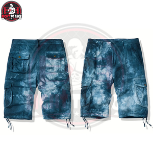 Pantalones Cortos Cargo de Alta Calidad para Hombre, Tela Suave al Tacto, Estilo Urbano 2026, con Diseño Tie Dye y Múltiples Bolsillos - Product Image 3