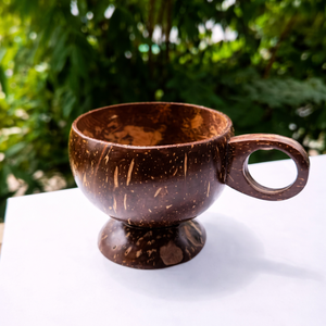Rustic <b>Coconut</b> Shell Beverage <b>Cup</b> With Natural Shell Texture And Minimal Eco Drinkware Design - Product Image 4