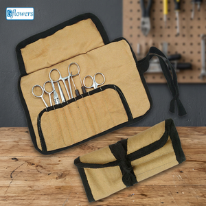 Kit de manucure portable 6 fleurs 5 en 1 en acier inoxydable avec sac, style classique pour adulte - Product Image 2