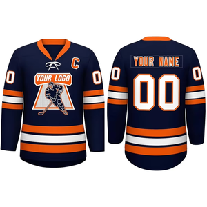 Mejor Jersey de Hockey sobre Hielo Invierno 2026, Logotipo Frontal Personalizado, Servicio OEM, 100% Poliéster Impreso, Tallas Grandes, Secado Rápido - Product Image 3
