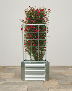 Bac à jardin surélevé en acier galvanisé avec treillis, vente en gros d'usine pour jardins potagers, GB025 - Product Image 1