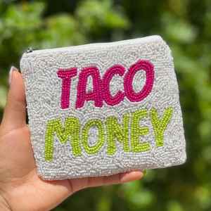 Monedero elegante y lindo hecho a mano con cuentas para mujeres y niñas a precio económico. - Product Image 2