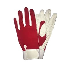 Gants de sécurité pour mécaniciens en cuir synthétique souple, antidérapants, unisexes, avec fermeture à cordon, couleur personnalisée, tissu pour usage extérieur, rouge et noir - Product Image 4