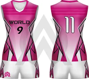 Custom Nieuwste Nieuwe Design Team Volleybal Uniform Jersey Retro Sport Jersey Volleybal Kleding Sublimatie Volleybal Uniform