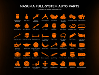 Ampoule halogène automobile MASUMA L143, longue durée de vie, remplacement de phare pour voitures particulières et SUV