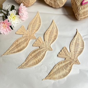 Low price rattan wall art piece natural wall-hanging charm kids birthday party decoration set - Product Image 6