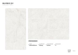 Azulejos de porcelana de diseño de lujo con alto brillo, tamaño 600X1200, formato grande para uso interior residencial. - Product Image 5