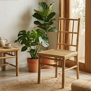 Silla de Comedor de Bambú Hecha a Mano Personalizada al por Mayor – Proveedor de Muebles de Bambú Natural Ecológico - Product Image 3