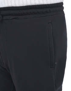 Pantalones Deportivos Negros Lisos de Cintura Media, Transpirables, Estilo Urbano, Felpa Francesa, Joggers de Entrenamiento, Lavado Ácido, Vintage, Corte Recto - Product Image 5