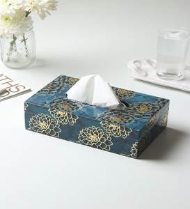 Printed Enamel Tissue Box Cover Handmade Decorative Napkin Holder Table <b>Paper</b> Tissue Organizer <b>Kitchen</b> Dining Accessory - Product Image 1
