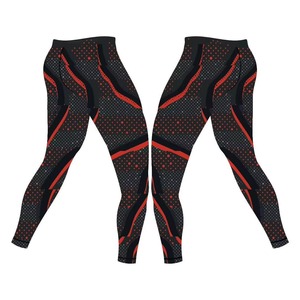 กางเกงเลกกิ้งออกกำลังกายผู้ชายทรงสลิมฟิตเอวยางยืดสีพื้นแบบขายส่งตามสั่ง ระบายอากาศได้ดี แห้งเร็ว - Product Image 5