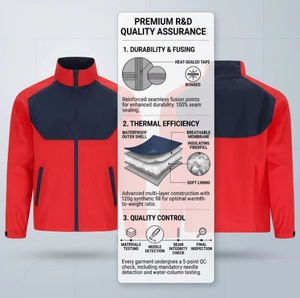 <b>Men</b> Winter <b>Cycling</b> <b>Jacket</b> Windproof Thermal Softshell Bicycle Riding <b>Jacket</b> Color Block Outdoor <b>Cycling</b> Wear - Product Image 4