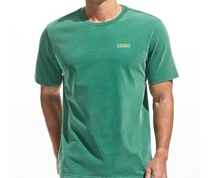 เสื้อยืดผู้ชายสีน้ำเงิน ผ้าฝ้ายออร์แกนิค 100% แบบถัก สกรีนโลโก้ตามสั่ง แขนสั้น คอกลม สวมใส่สบาย เป็นมิตรกับสิ่งแวดล้อม - Product Image 5
