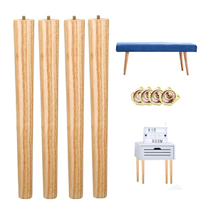 Modern Minimalist Coffee Table Legs Solid Wood Table Base Design for Contemporary Living Room Furniture Strong & Stylish <b>Support</b> - Product Image 6