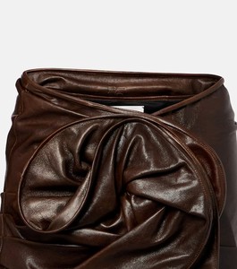 Jupe en cuir enveloppante de luxe pour femme, mode personnalisée, qualité supérieure, douce, durable, confortable, service d'échantillons OEM ODM disponible - Product Image 2