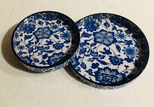 ถาดเสิร์ฟไม้ทรงกลมลายพิมพ์ Tayyab Handicraft ไม้ธรรมชาติ สีและขนาดตามสั่ง สำหรับใช้ในบ้าน โรงแรม ร้านอาหาร งานแต่งงาน - Product Image 6