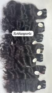 Extensiones de Cabello Natural Indio Remy de 18 Pulgadas, Ondulado y Rizado, con Puntas Gruesas - Product Image 1