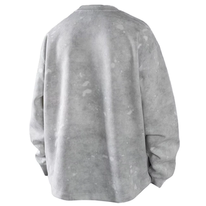 T-shirt Homme Oversize 2026 à Manches Longues Rayé Tie-Dye Vintage Col Rond en Tissu Jersey Écologique Marque Personnalisée Bangladesh - Product Image 3