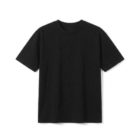 T-shirt à manches courtes en coton tricoté 100 % pour homme, col rond, motif sur le devant, coupe décontractée, logo personnalisé, tissu épais, séchage rapide