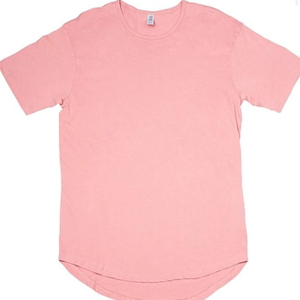 Wholesale 95% Cotton 5% Spandex <b>Tshirts</b> Round Neck Shirts Longline Summer <b>Tshirts</b> - Product Image 3