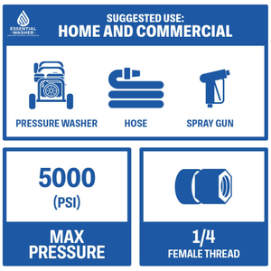 Raccordi Femmina NPT a Connessione Rapida 1/4' in Acciaio Inox per Strumenti di Pulizia Auto con Idropulitrice ad Alta Pressione - Product Image 6