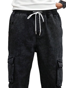 Premium Lightweight Cotton Fleece & Polyester Trouser Dress up with Button <b>Down</b> Shirt and Elastic Waist - Product Image 4