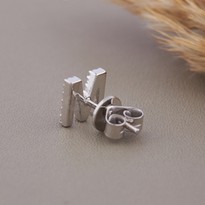 Boucles d'oreilles tendance en or blanc avec diamants de laboratoire taille ronde pour mariage et fiançailles pour femme - Product Image 4
