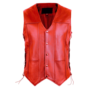 Nuevo Chaleco de Cuero para Hombre, Liso, Transpirable, Color Personalizado, Hecho en Pakistán, Fabricado en Fábrica - Product Image 4