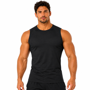 High Quality <b>Men</b> Muscle Shirt Sleeveless Workout Sleeveless Shirt Vibrant Tone Fitness Top Custom <b>Men</b> Gym <b>Singlet</b> - Product Image 1