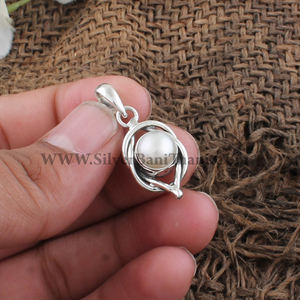 Collar de Perlas Naturales de Agua Dulce Vintage al por Mayor, Colgante de Plata de Ley 925 con Baño de Platino, Estilo Barroco, Joyería Unisex, Nuevo - Product Image 3