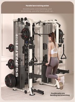 Machine de musculation Smith tout-en-un portable et pliable avec application sans fil, construction en aluminium pour la maison, le bureau ou l'extérieur