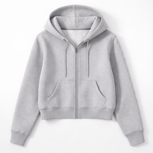 Wholesale Custom <b>Zip</b> <b>Up</b> Hoodie for Women - 100% Cotton Manufacturer Direct Supply - Product Image 5