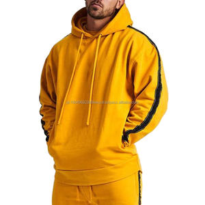 Kapuzenpullover unisexe conception personnalisée Logo imprimé graphique en gros sweats-shirts pull-over uni vierge surdimensionné Gym sweats à capuche pour hommes - Product Image 5