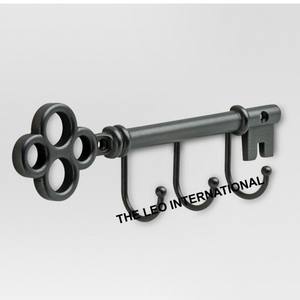 Porte-manteau mural décoratif original en métal noir pour cuisine et salle de bain – Support de présentation de haute qualité - Product Image 4