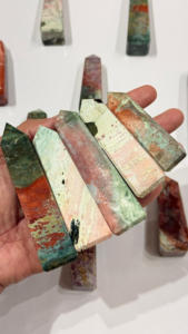 Torre de Cristal de Jaspe Unicornio Natural, Obelisco de Piedra Preciosa Pulida, Piedra Curativa para Reiki, Meditación y Decoración del Hogar - Product Image 2