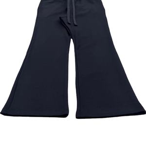 Wholesale Custom Logo Heavyweight Wide Splicing Solid Colors Track Pants Baggy <b>Drawstring</b> Flared Sweatpants <b>men's</b> pants washed - Product Image 1