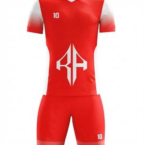 Ensemble de maillot de football avec logo blanc, manches courtes, col en V pour homme, 100% polyester, coupe régulière, fermeture à enfiler par RIVIAN ATLANTIC - Product Image 6