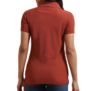 Nouveauté 2026 : Polos tendance pour femme en coton de haute qualité, couleur orange, tissu optimal - Product Image 2