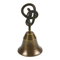 Cloches d'église antiques en cuivre, grand modèle, cadeau et souvenir de Noël festif, cloches artisanales en métal de grande taille, design d'église
