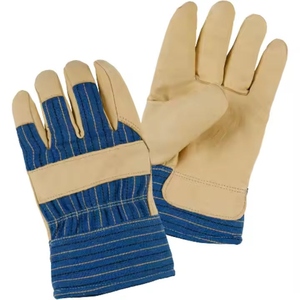 Gants de sécurité en cuir de vachette grainé de haute qualité, doux et résistants à l'abrasion, pour la protection des mains en construction, utilisation quotidienne - Product Image 1