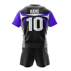 Camisetas de Rugby y Fútbol Antibacterianas y Transpirables con Colores y Diseños Personalizados, Uniformes de Equipo 100% Poliéster - Product Image 6