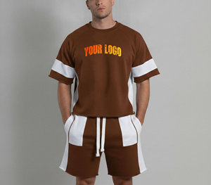Nouvelle Collection Été 2026 : Ensemble Homme Décontracté T-shirt et Short/Pantalon en Coton Respirant – Style Urbain - Product Image 1