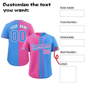 Camisetas de Béisbol Premium con Botones, 100% Poliéster, Antibacterianas, Cuello en V, Precio Directo de Fábrica, MOQ Bajo, Envío Mundial, Ajuste Personalizado - Product Image 2