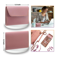 Juego de Herramientas de Pedicura de Acero Inoxidable Alemán de Lujo, 7 en 1, con Estuche de PU Duradero y Color Personalizado, para Uso Profesional