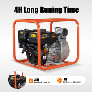 Bomba de Agua Limpia Autocebante de Gasolina con Motor NHD170F de 7.5HP y 212cc, Elevación de 25m, Arranque por Retroceso, para Uso en Riego - Product Image 4