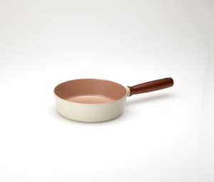 Juego de sartén Vissart Woove de 1 pieza con revestimiento antiadherente de cerámica, construcción de aluminio, mango de madera, apto para lavavajillas - Product Image 3