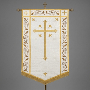 Luxury Orthodox Catholic Church Processional <b>Banner</b> Gold Bullion Wire Embroidered <b>Banners</b> - Product Image 1